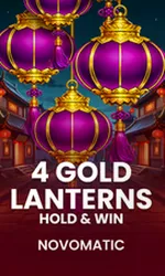 4 Gold Lanterns Hold & Win